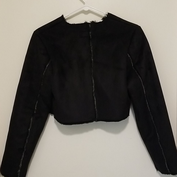 Krochetta by Papillon Suede Faux Fur Jacket - Picture 3 of 3